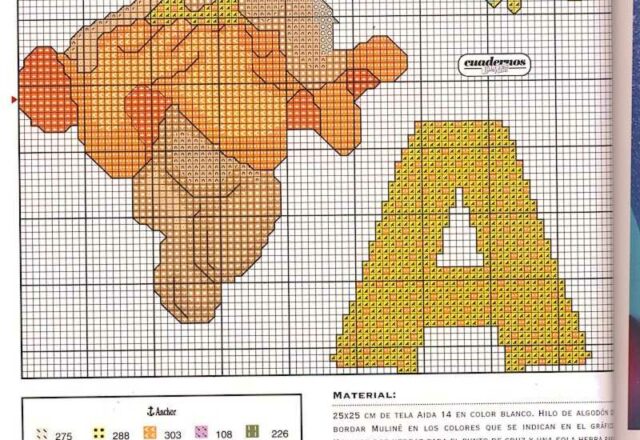 Alfabeto da ricamare con tenerissimi orsetti bimbo (1)