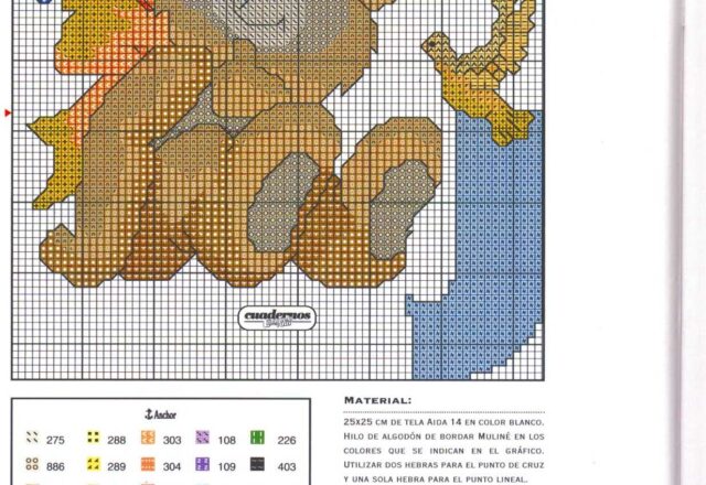 Alfabeto da ricamare con tenerissimi orsetti bimbo (10)