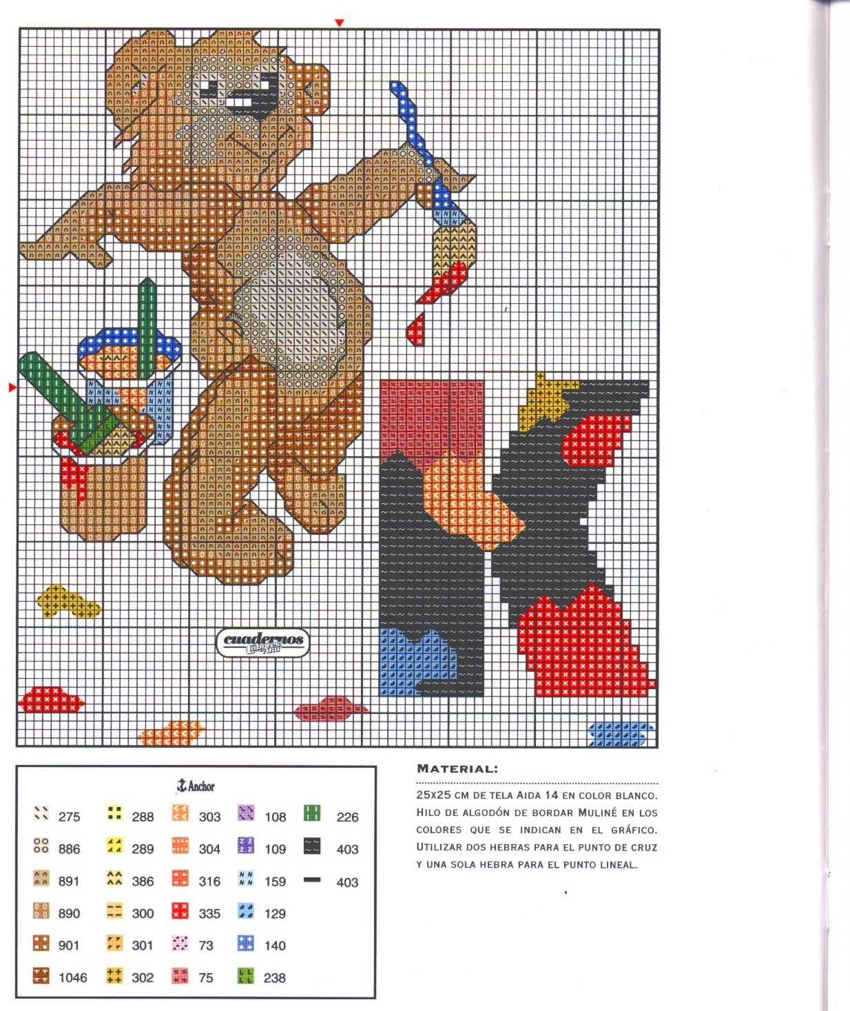 Alfabeto da ricamare con tenerissimi orsetti bimbo (11)