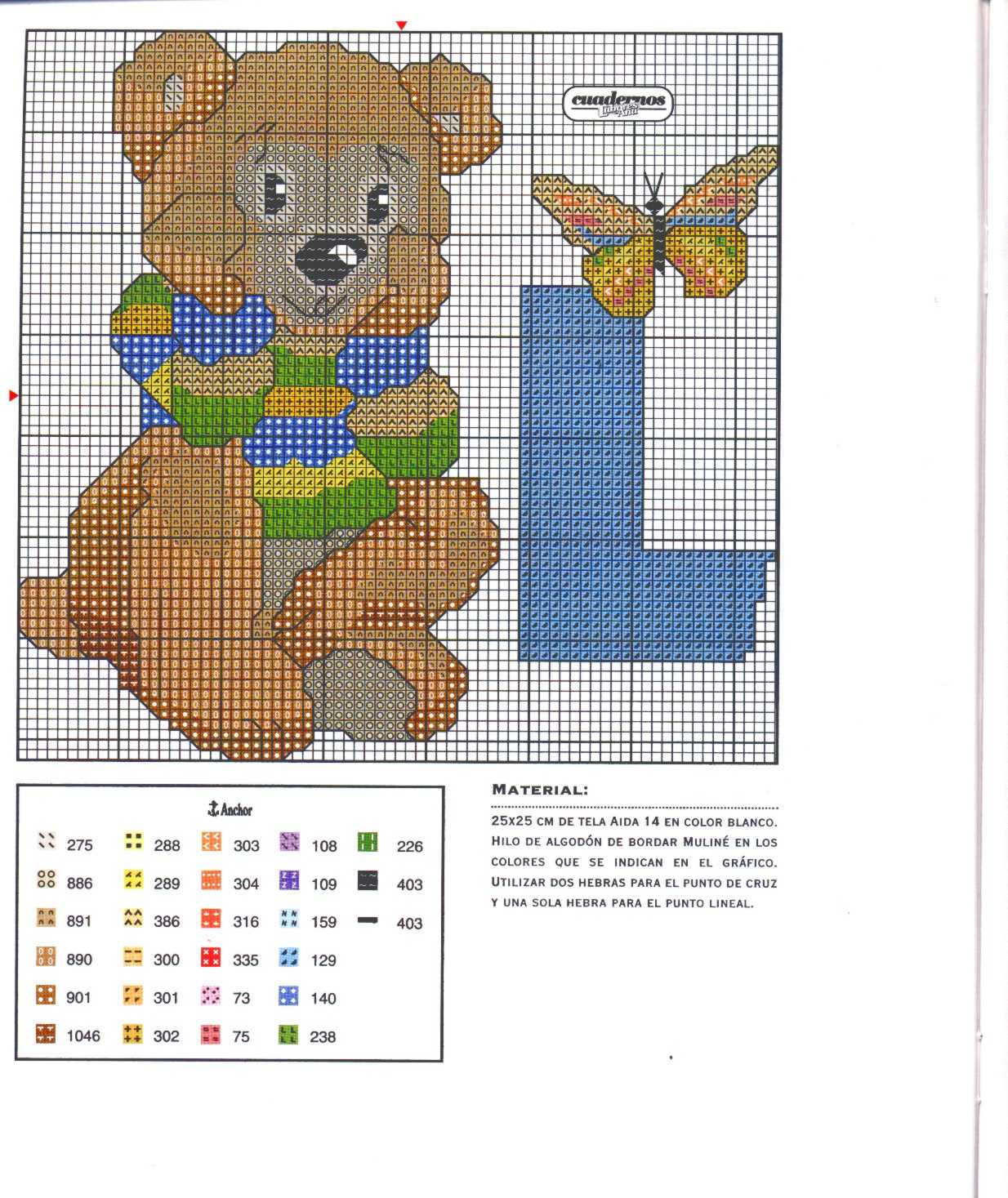 Alfabeto da ricamare con tenerissimi orsetti bimbo (12)