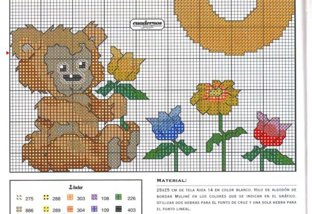 Alfabeto da ricamare con tenerissimi orsetti bimbo (15)