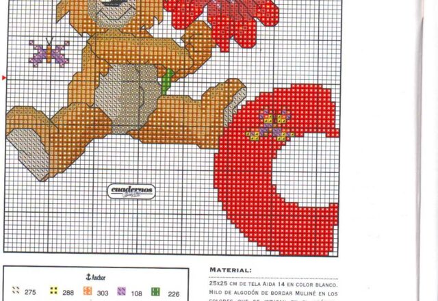 Alfabeto da ricamare con tenerissimi orsetti bimbo (3)