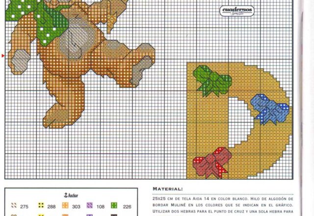 Alfabeto da ricamare con tenerissimi orsetti bimbo (4)