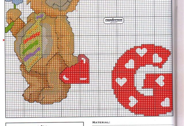 Alfabeto da ricamare con tenerissimi orsetti bimbo (7)