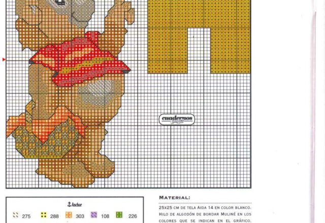 Alfabeto da ricamare con tenerissimi orsetti bimbo (8)