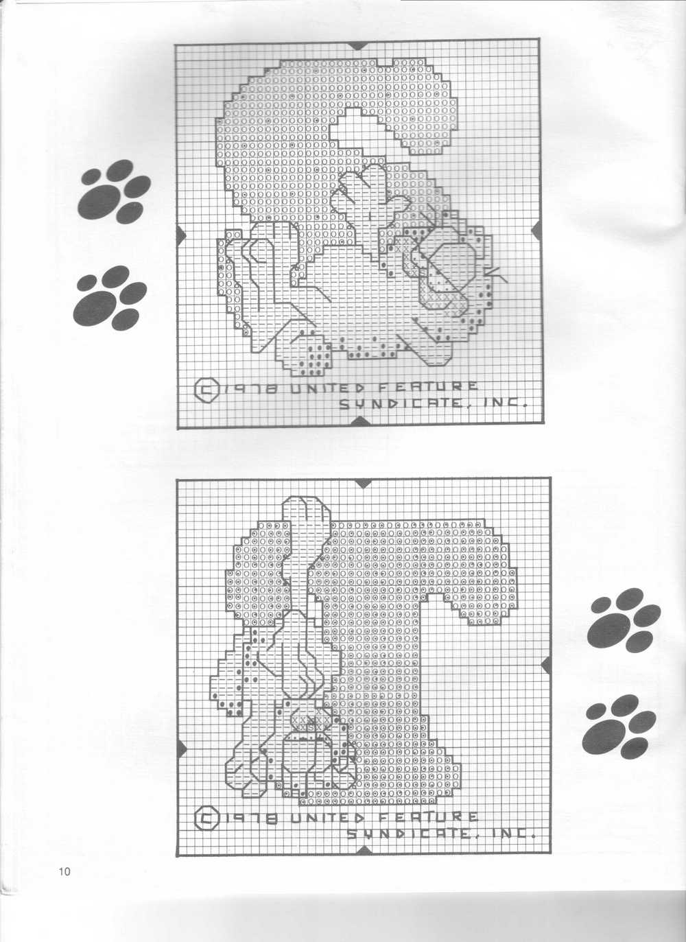 Alfabeto punto croce col gatto Garfield (12)