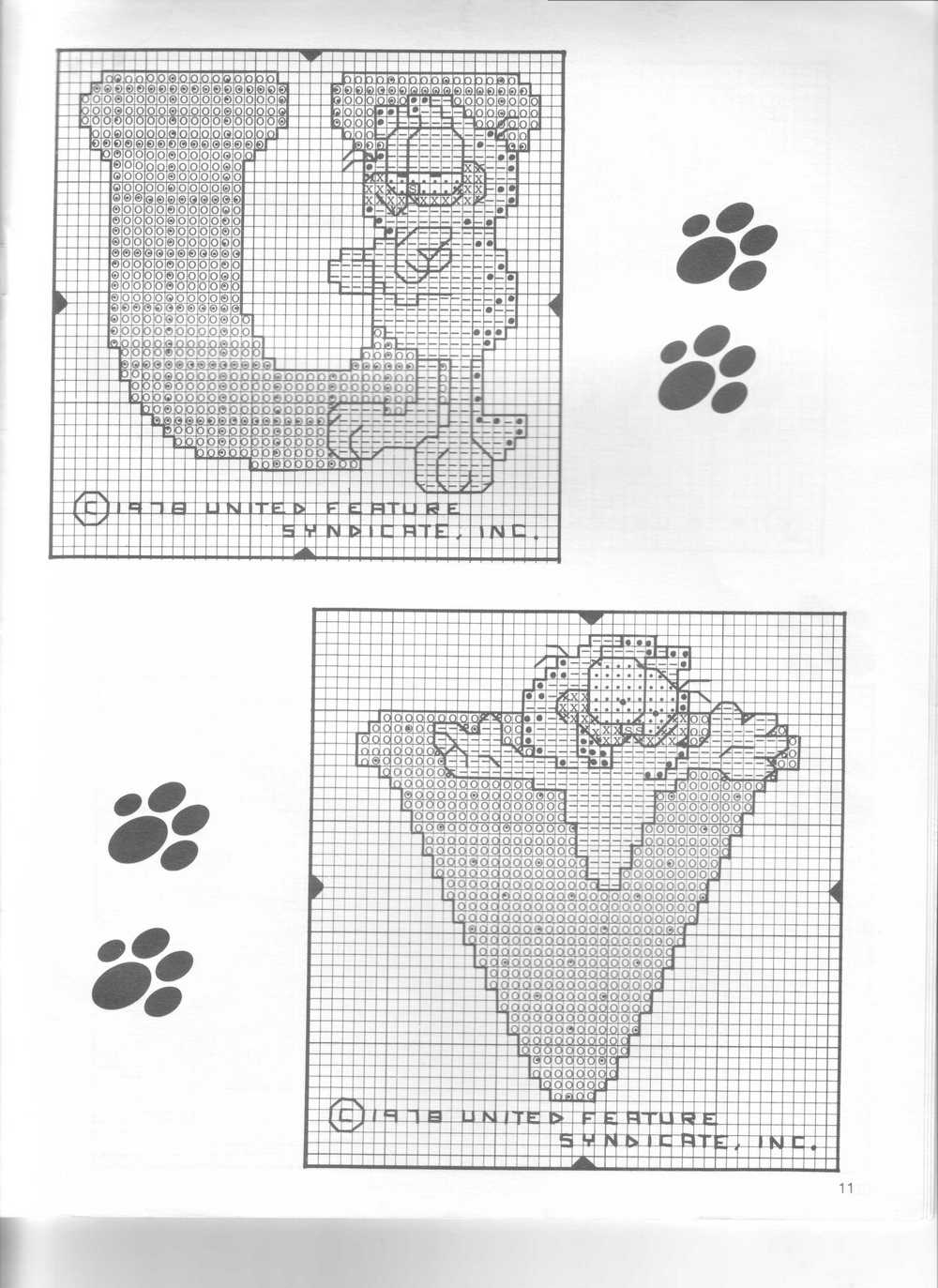 Alfabeto punto croce col gatto Garfield (13)