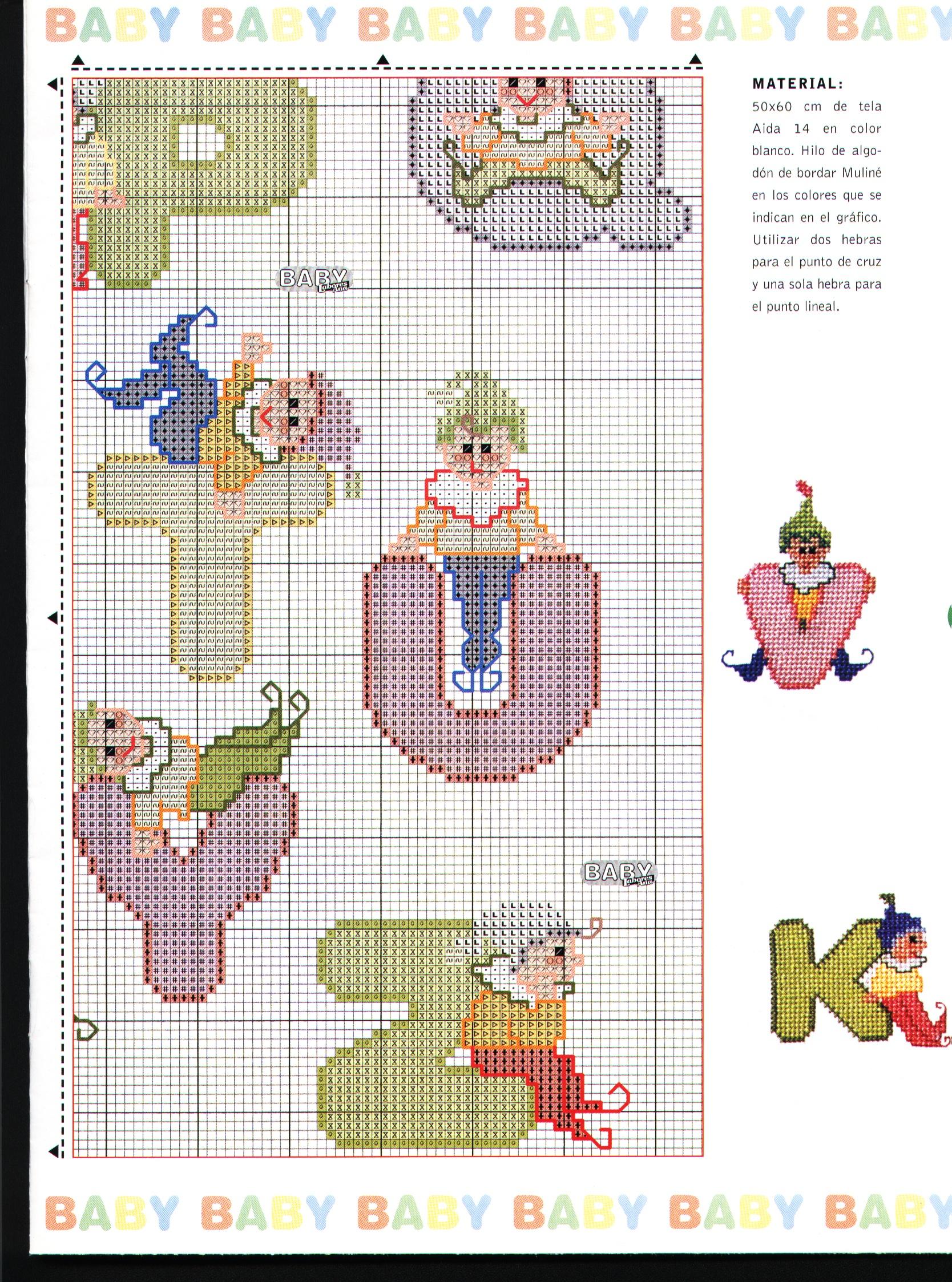 Alfabeto punto croce con i folletti (5)