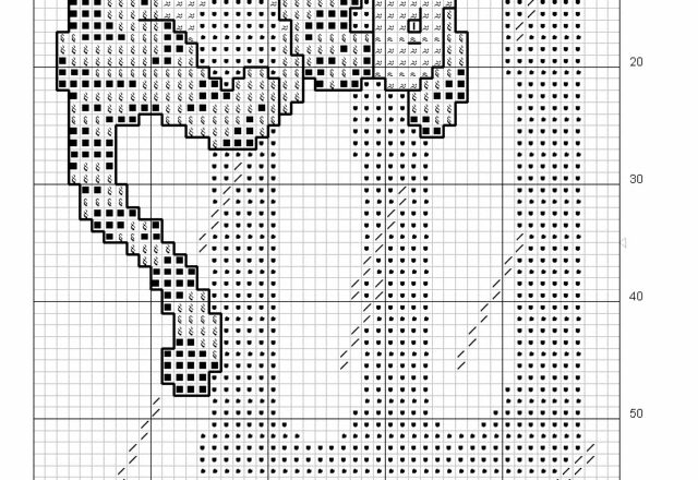 Alfabeto punto croce maiuscolo con Winnie The Pooh (4)