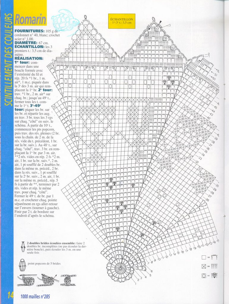 Centro rotondo disegni tirolesi schema filet uncinetto (2)