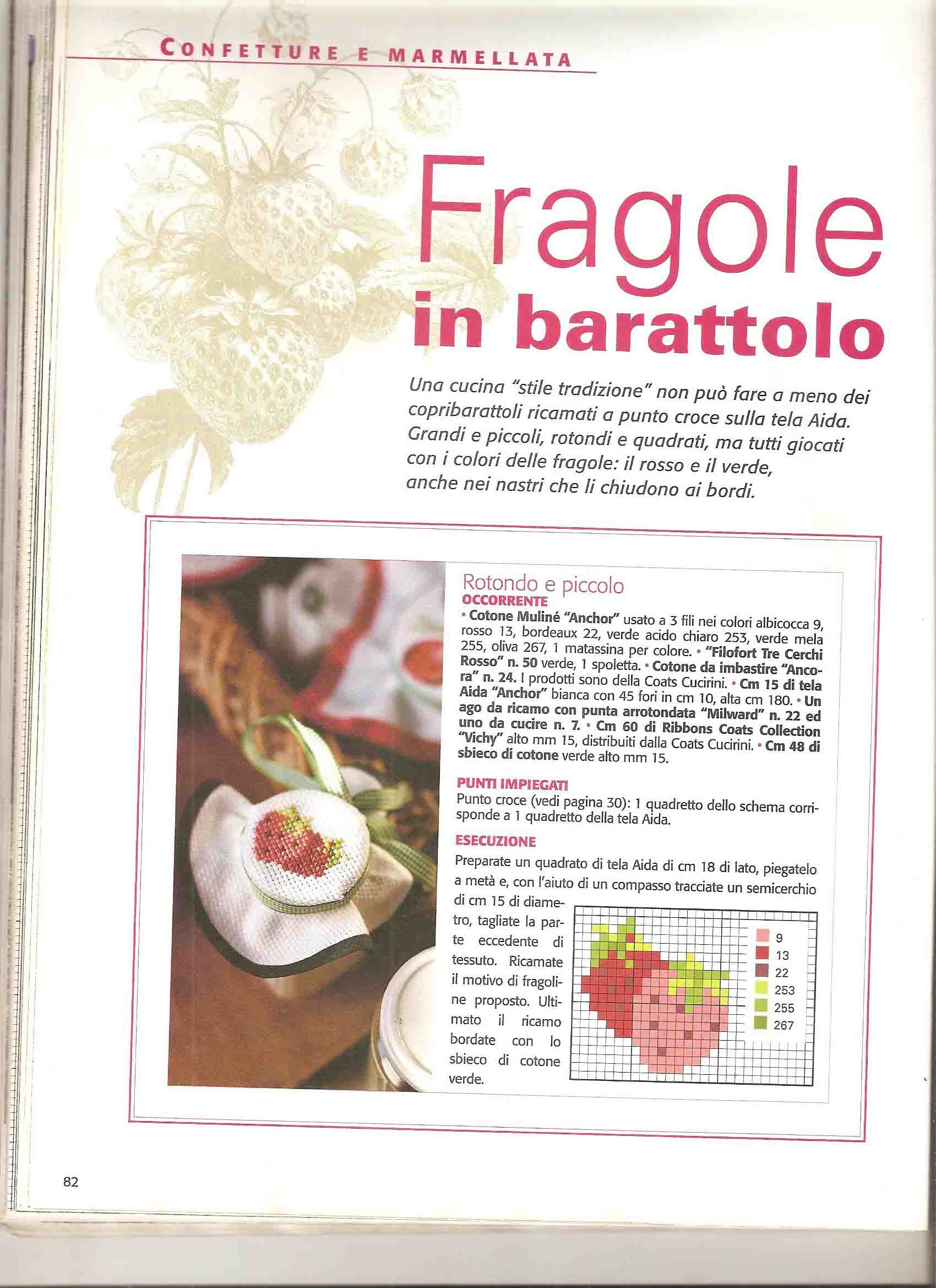 Copribarattoli marmellate fragola punto croce (1)