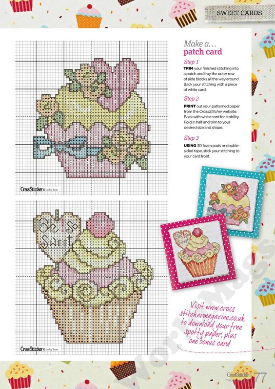 Cup cake misti schema punto croce (2)