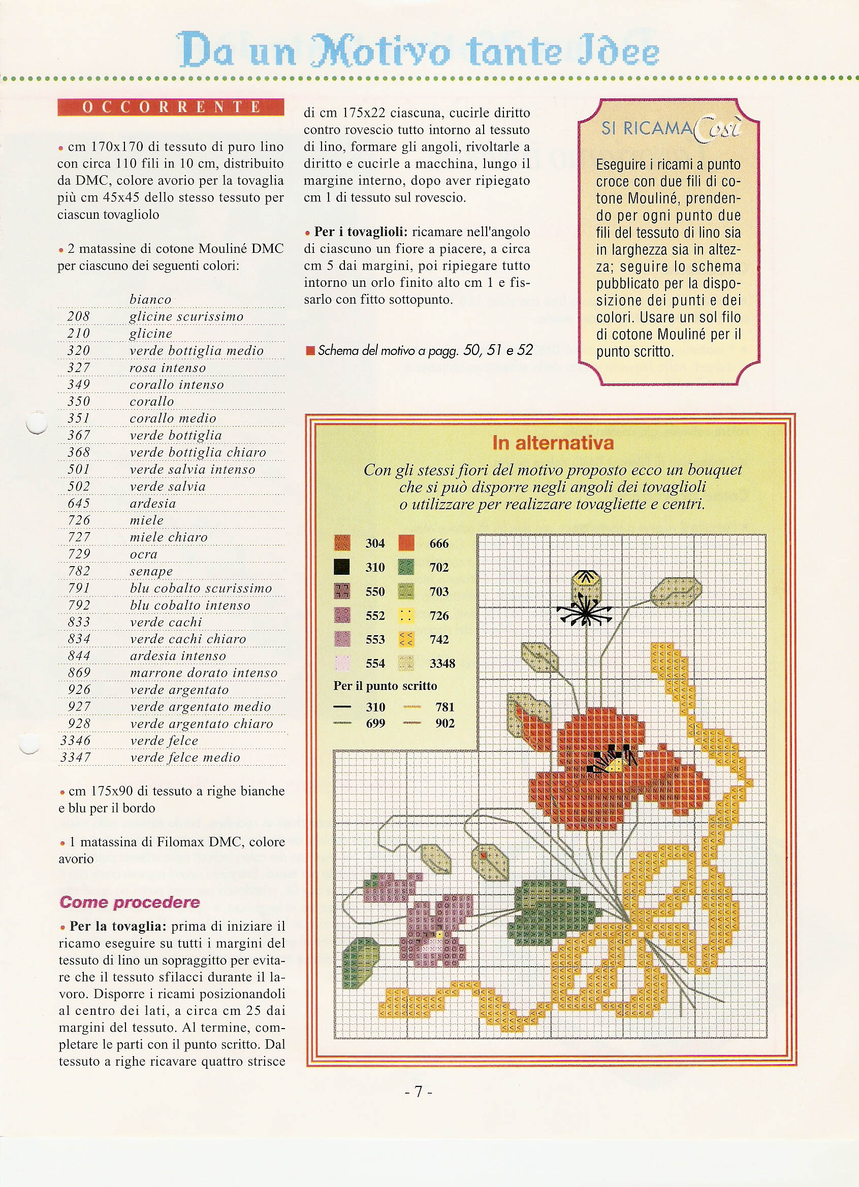 Fiori di campo schema punto croce (2)