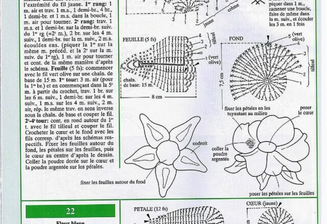 Fiori inamidati uncinetto bomboniere portaconfetti segnaposto (3)