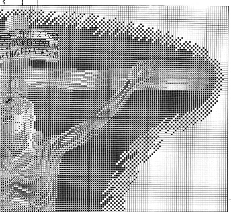 Gesù sulla croce schema punto croce (3)