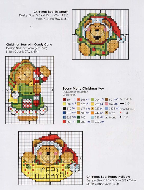 Orsetti Natale schema punto croce (1)