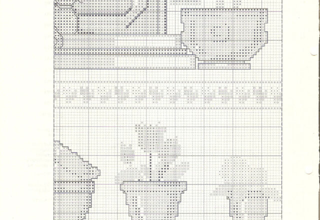 Pannello cucina vasi di fiori e porta schema punto croce (6)