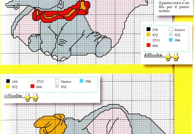 Punto croce Dumbo 1