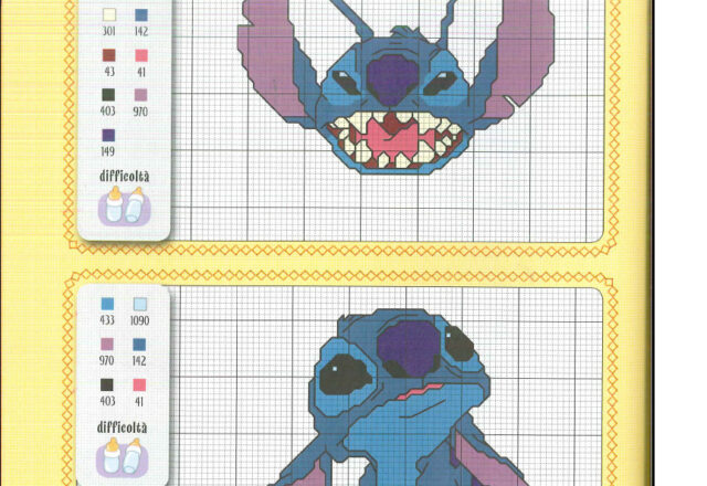 Punto croce Lilo and Stitch 12