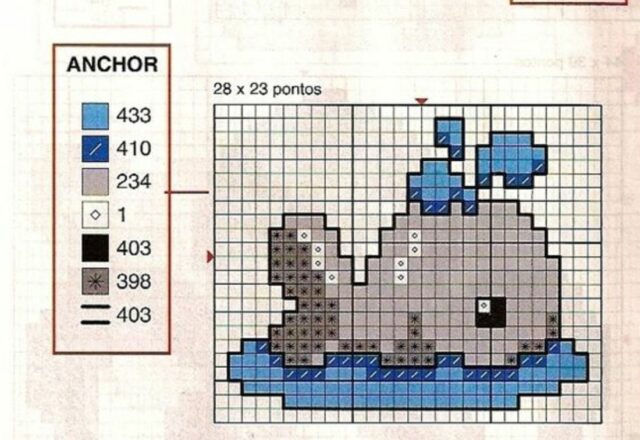 Punto croce bavaglini piccoli 2020