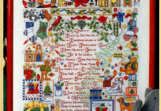 Sampler di Natale con moltissimi dettagli (1)