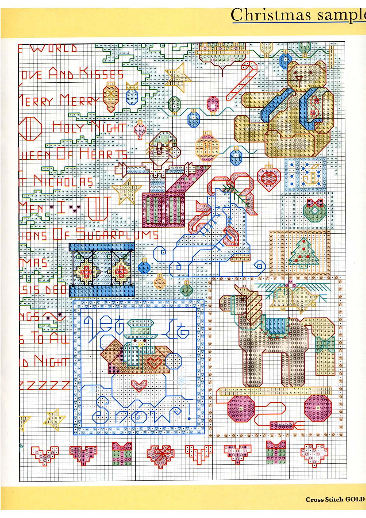 Sampler di Natale con moltissimi dettagli (5)