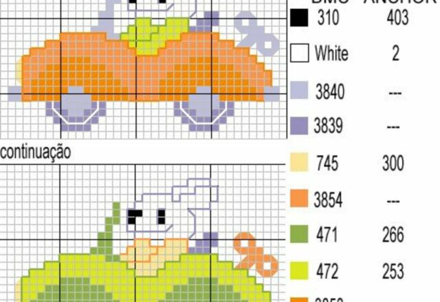 Schemi punto croce animali per bambini 3967