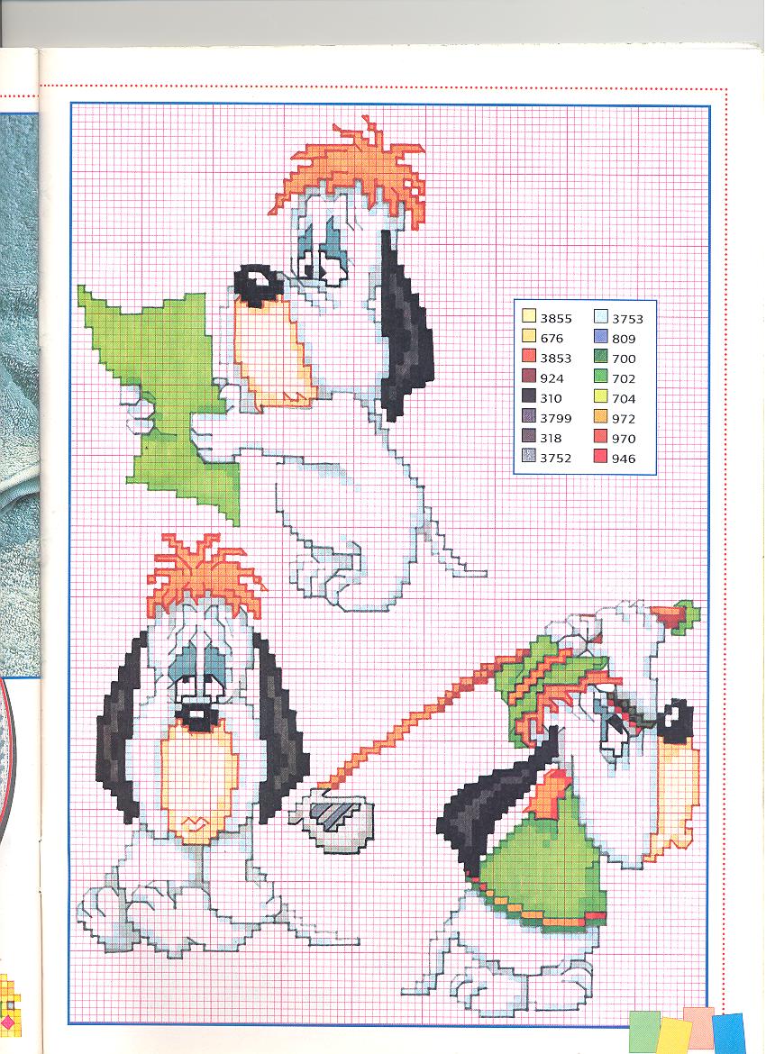 Schemi punto croce del personaggio Hanna Barbera Droopy (2)