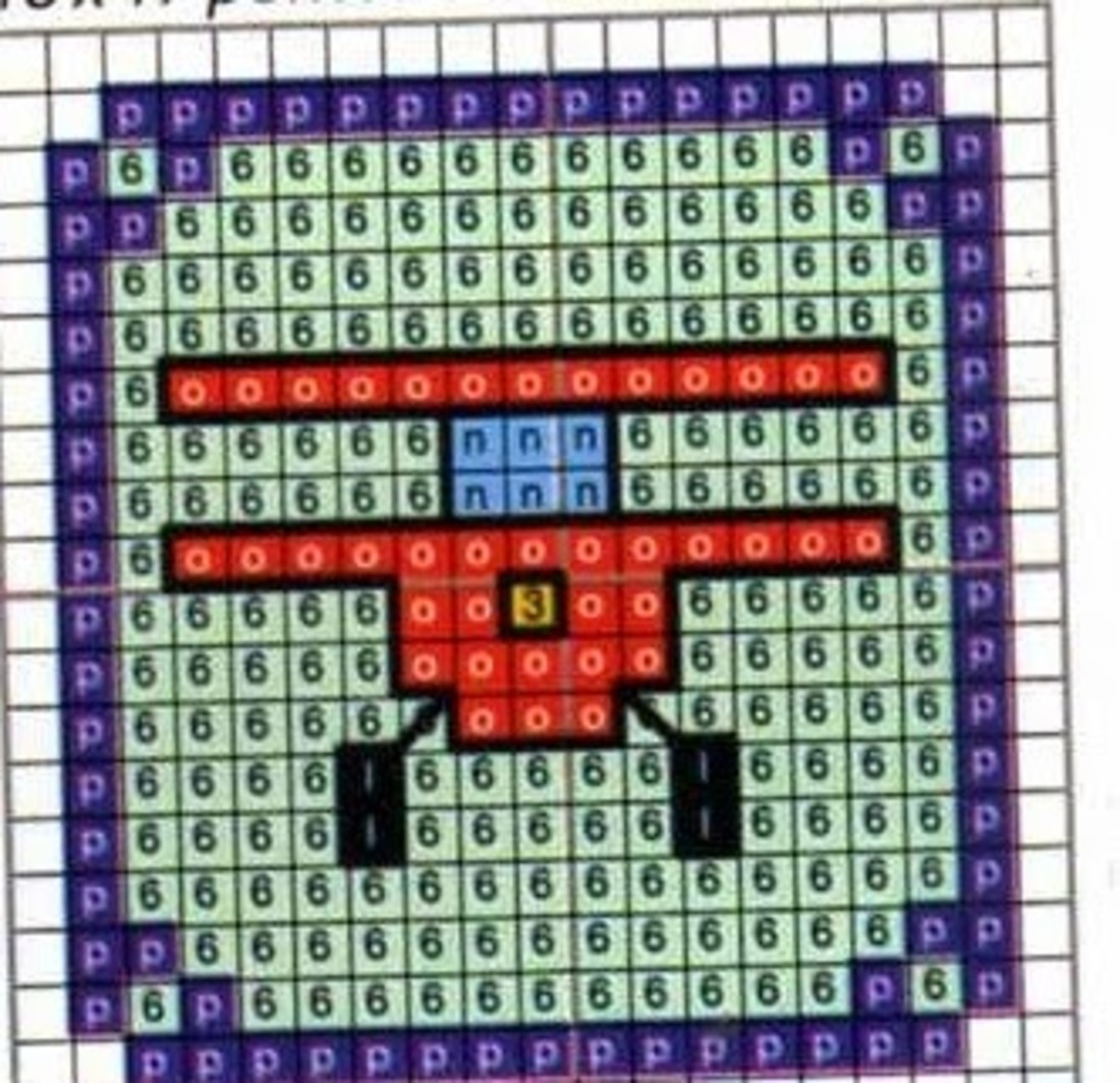 Schemi punto croce piccoli per bavaglini 9692