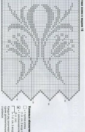 Tendine con fiori grandi schema filet uncinetto (2)