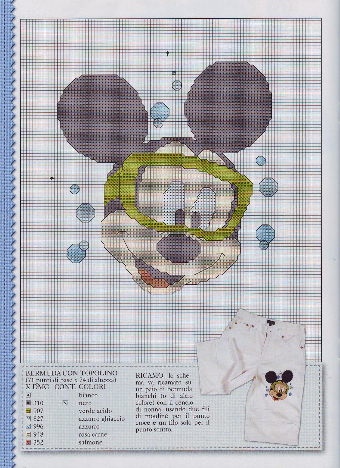 Topolino schemi punto croce (2)