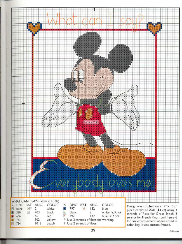 Topolino schemi punto croce (4)