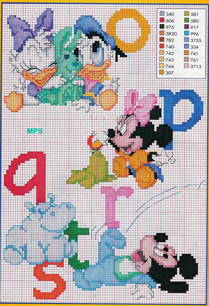 alfabeto baby disney topolino minnie (3)