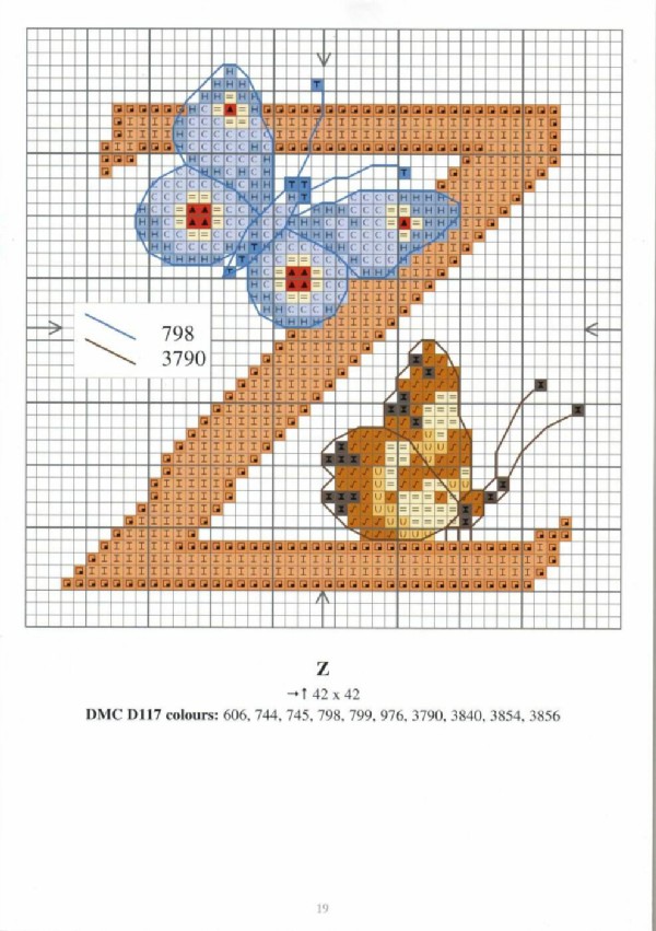 alfabeto farfalle a punto croce (15)
