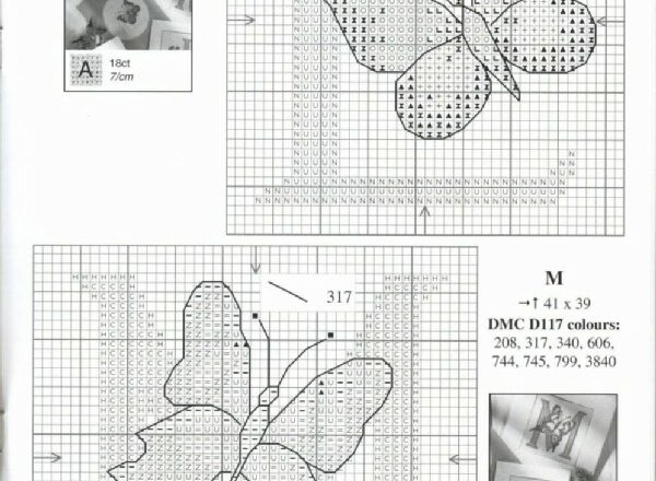 alfabeto farfalle a punto croce (7)