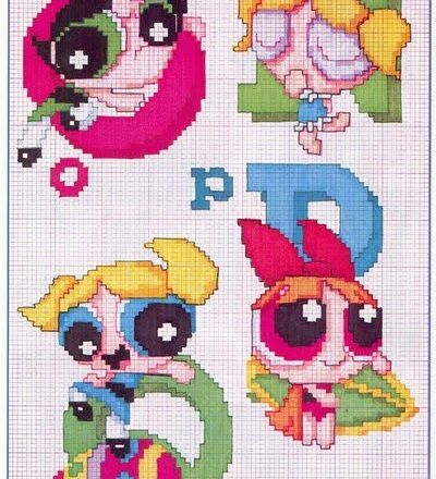 alfabeto le superchicche (The Powerpuff Girls) (4)