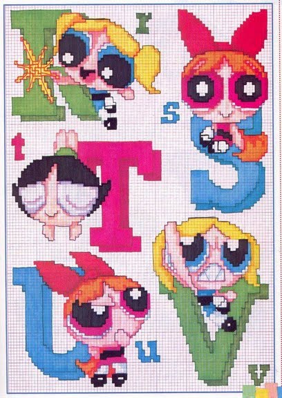 alfabeto le superchicche (The Powerpuff Girls) (5)