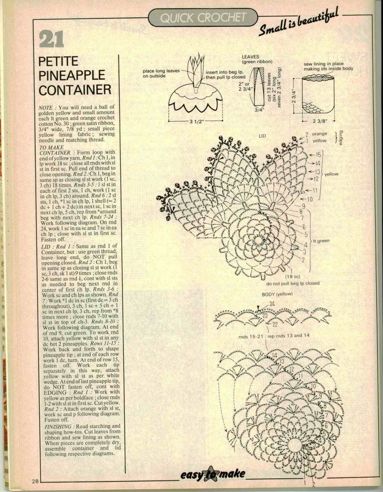 ananas poraoggetti e bicchiere uncinetto (3)