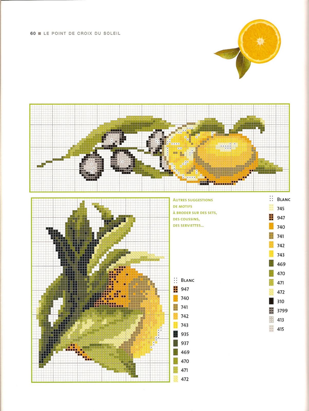 asciugapiatti punto croce limoni e fichi (3)