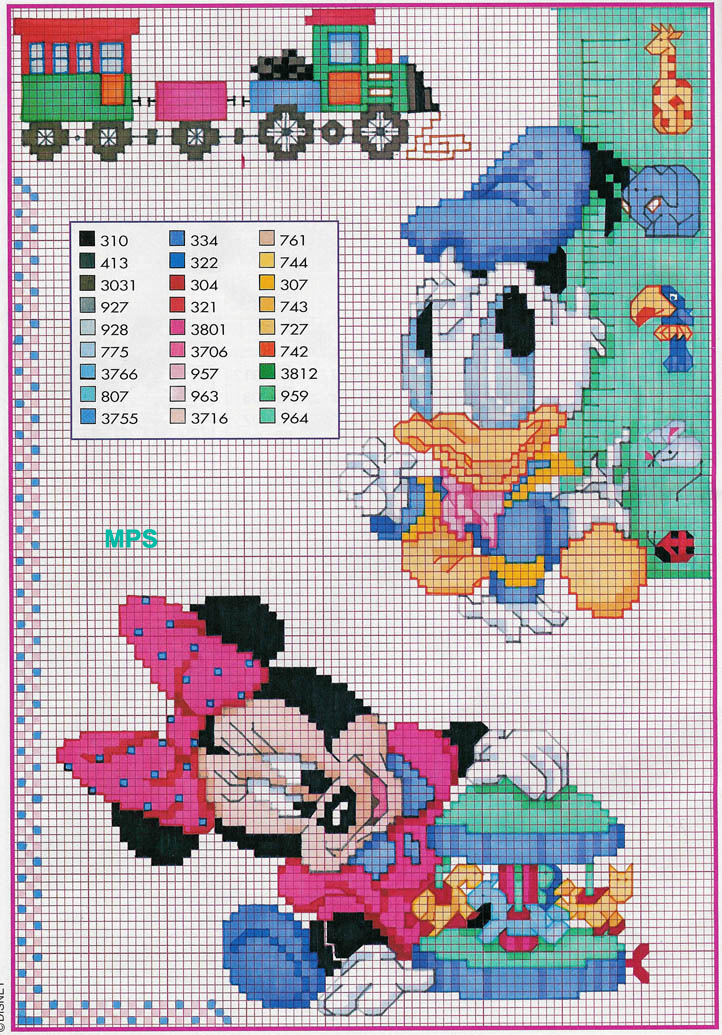 baby paperino minnie giocano con i giocattoli