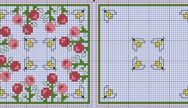 biscornu fiori api