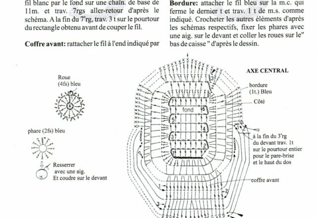 bomboniera uncinetto inamidata culla carrozzina macchinina (4)