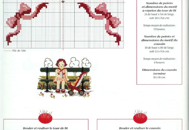 bordura e angoli con fiocchi