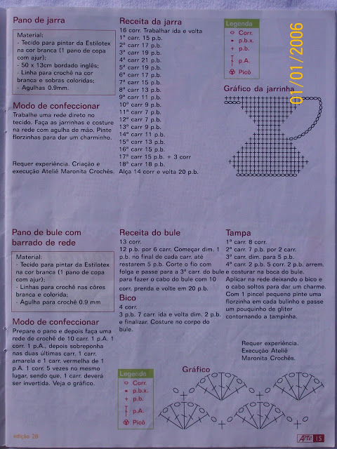 bordura uncinetto con brocche applicate 2