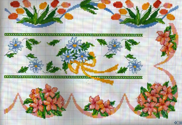 bordure fiori gigli