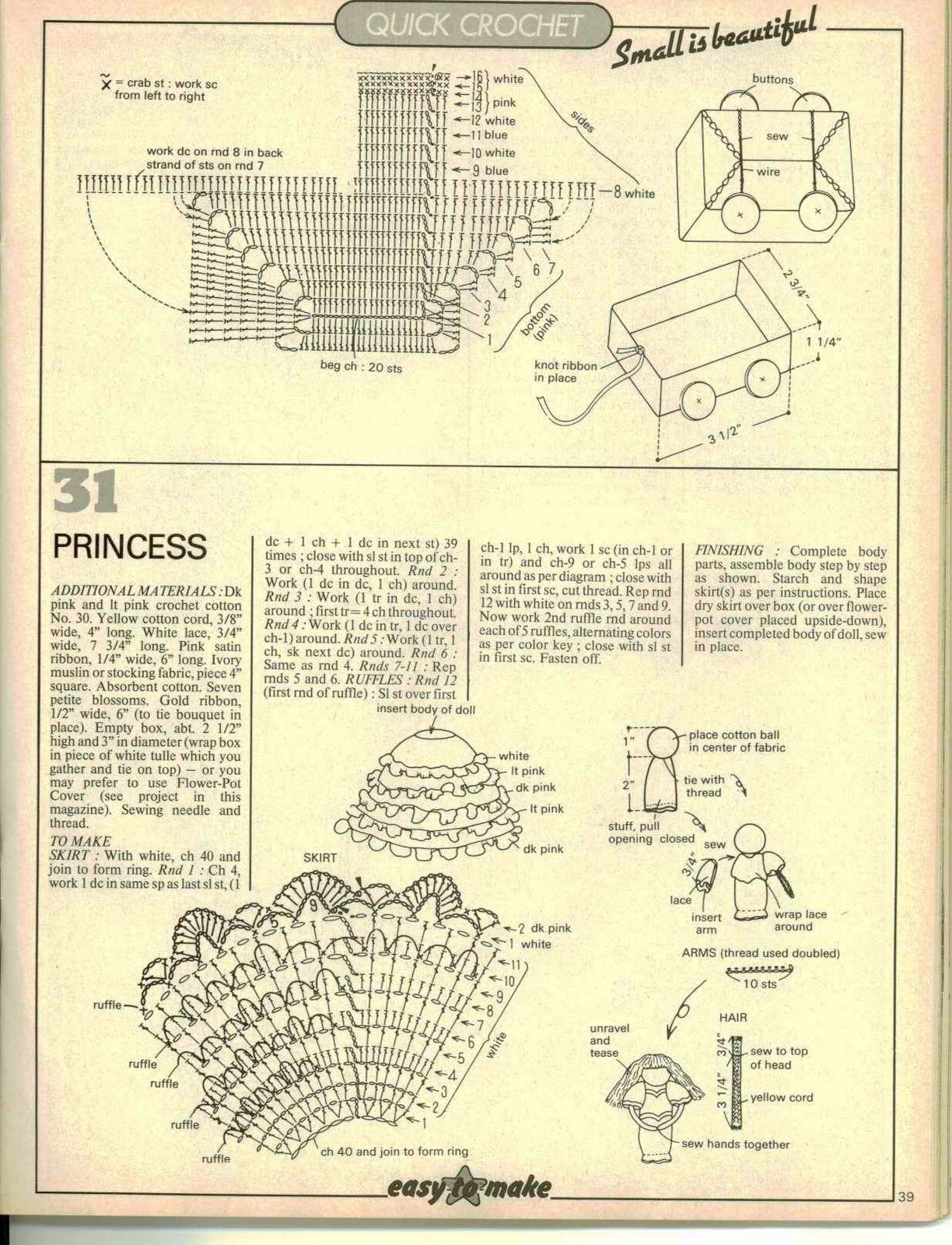 carretto e bambolina uncinetto inamidato (2)