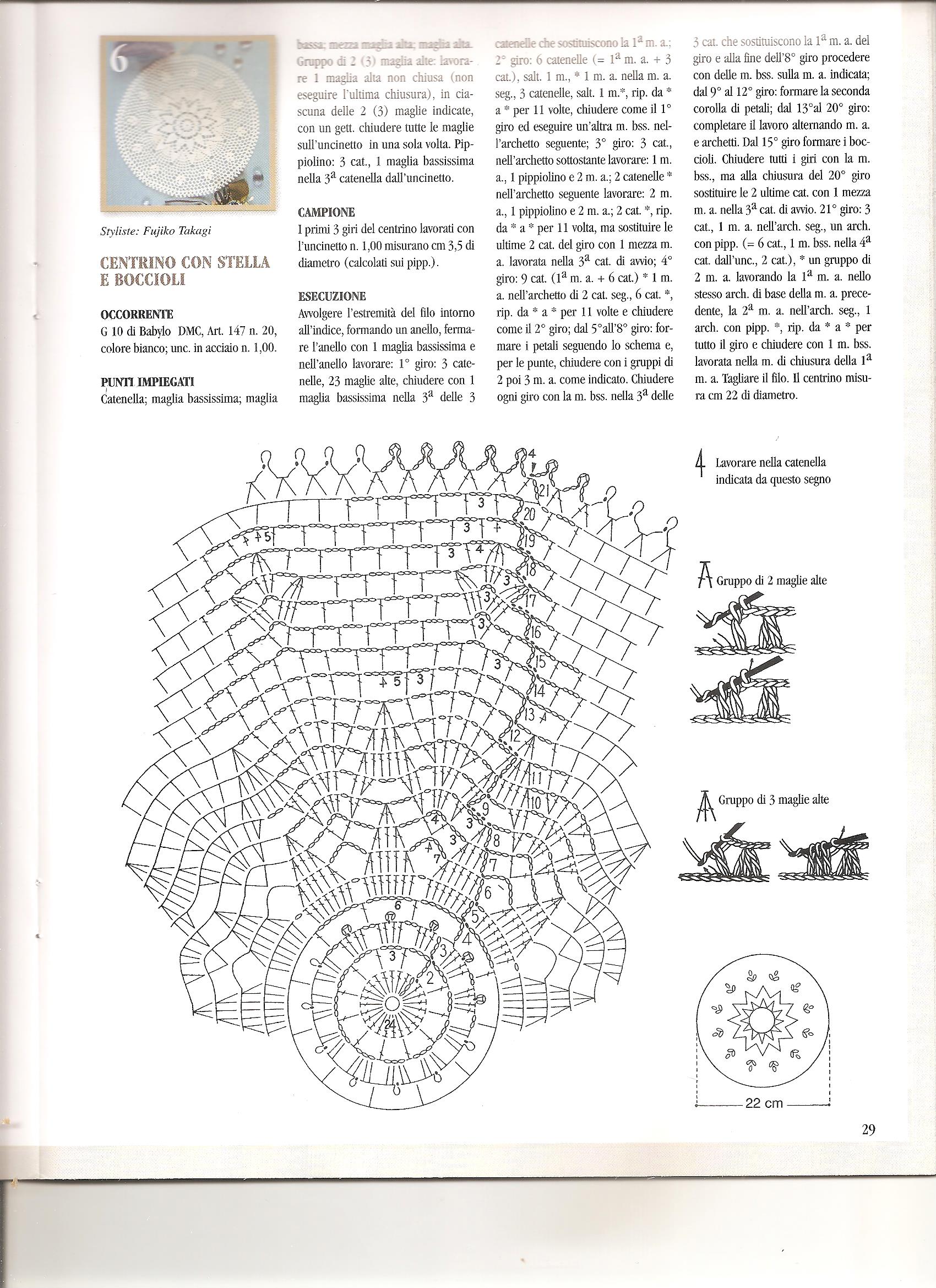 centrino uncinetto stella boccioli 2