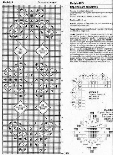 centro rettangolare filet farfalle2