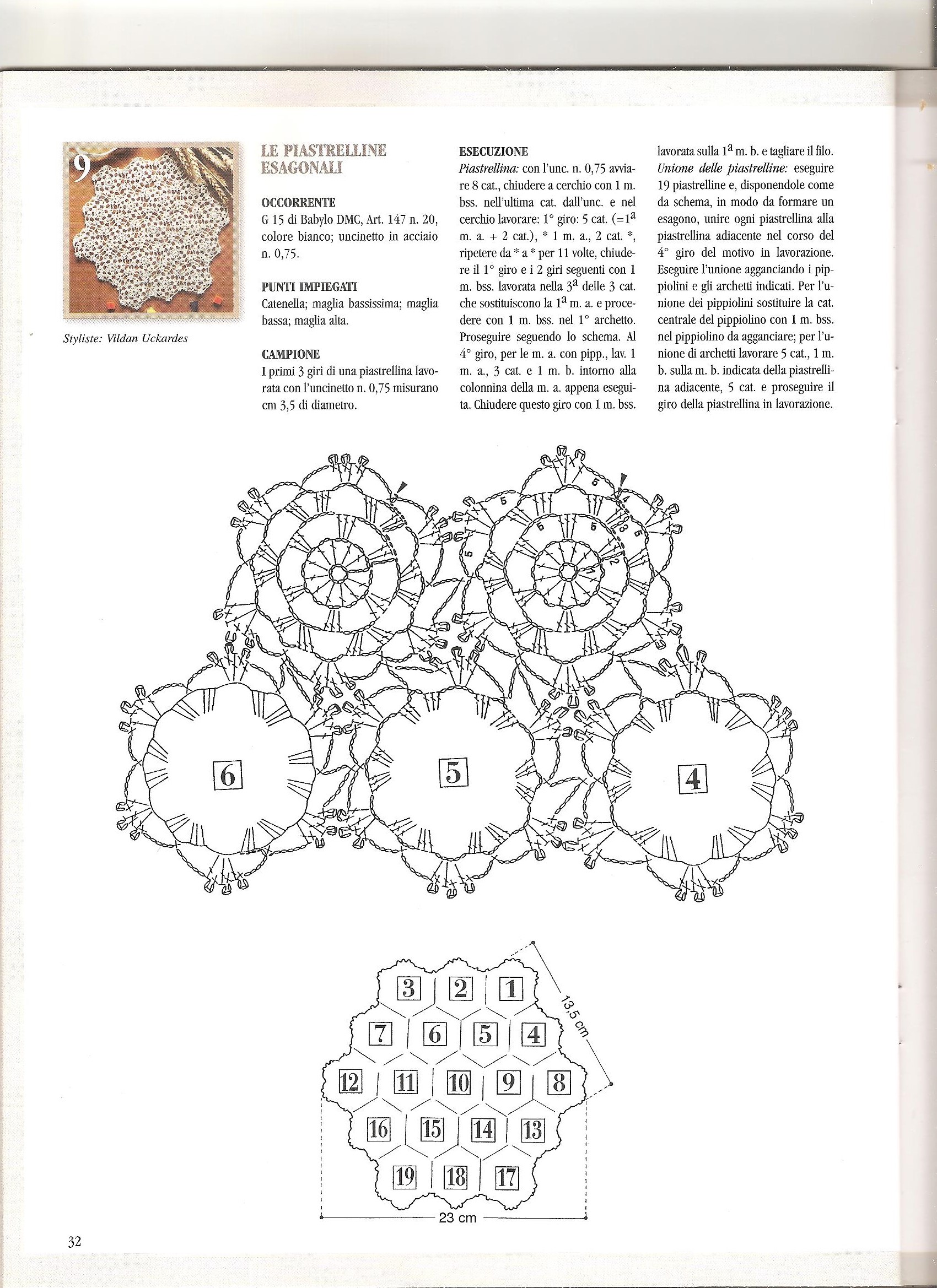 centro uncinetto piastrelline esagonali 2