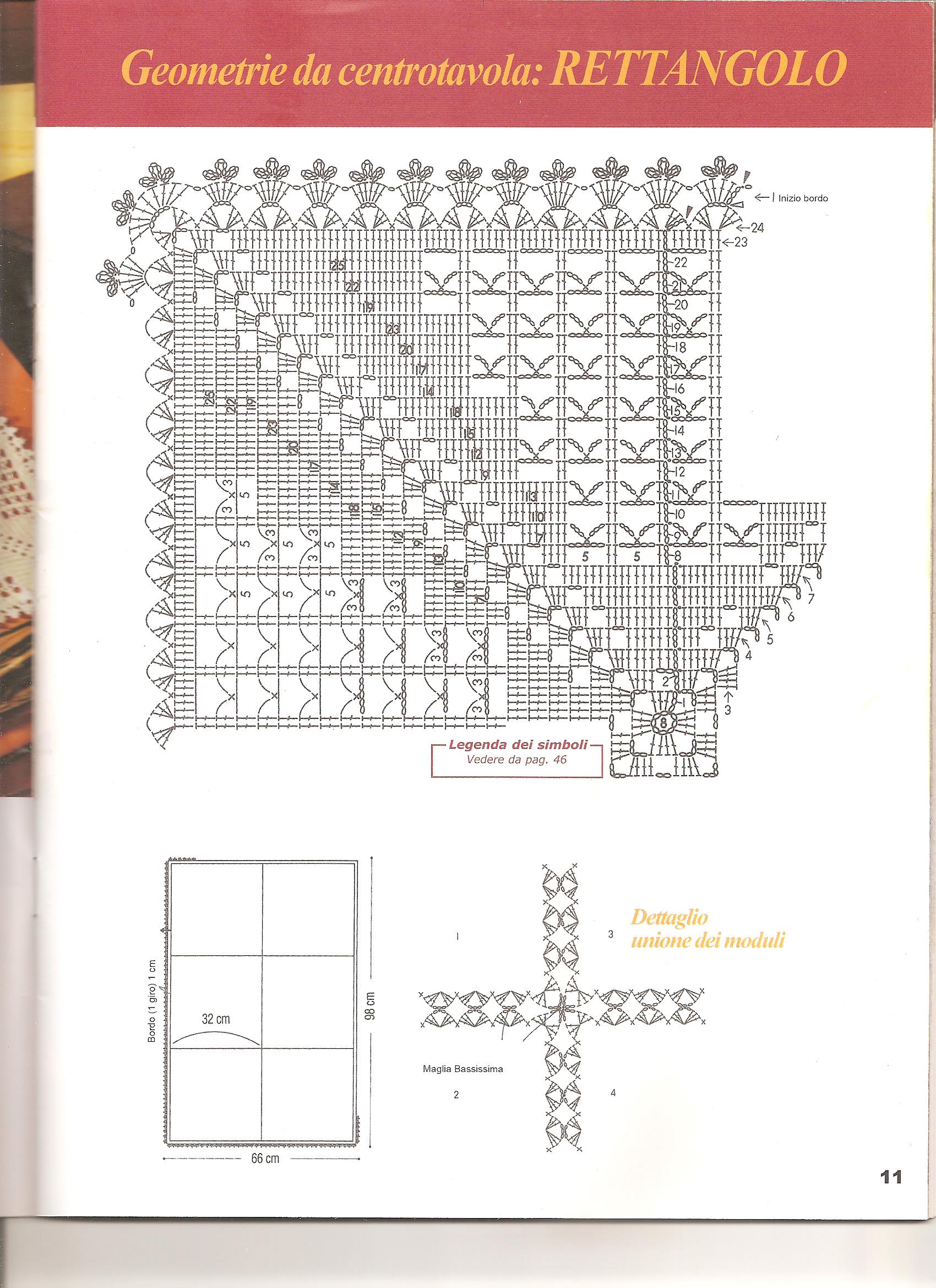 centrotavola rettangolare triangoli 2